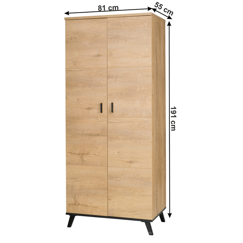 Casa si Gradina - Mobilier - Dulapuri si sifoniere - Dulapuri - Dulap Cuier, lefkas de stejar / negru, SIRAN TYPE 1 - Infinity.ro