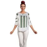 Fashion, accesorii si bijuterii - Femei - Imbracaminte femei - Camasi si bluze femei - Bluza dama DEC alb/crem marimea S - Infinity.ro