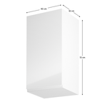 Casa si Gradina - Mobilier - Dulapuri si sifoniere - Dulapuri - Dulap superior, alb / alb extra lucios, de stanga, AURORA G41 - Infinity.ro