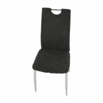 Casa si Gradina - Mobilier - Scaune si fotolii - Scaune - Scaun dining, textil gri maro/crom, OLIVA NEW - Infinity.ro