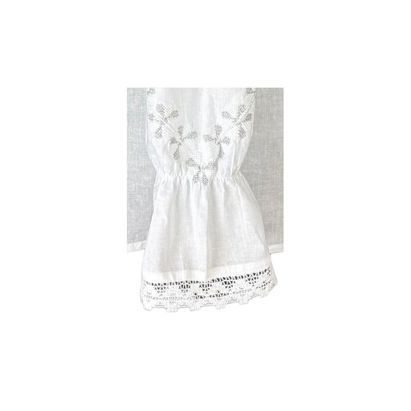 Fashion, accesorii si bijuterii - Femei - Imbracaminte femei - Camasi si bluze femei - Bluza dama O25 alb/argintiu , marimea L - Infinity.ro