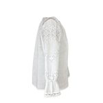 Fashion, accesorii si bijuterii - Femei - Imbracaminte femei - Camasi si bluze femei - Bluza dama O25 alb/argintiu , marimea L - Infinity.ro