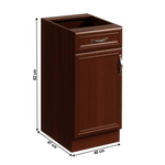 Casa si Gradina - Mobilier - Dulapuri si sifoniere - Dulapuri - Dulap inferior D40S1 cu 1 sertar, model stanga, nuc Milano, SICILIA - Infinity.ro