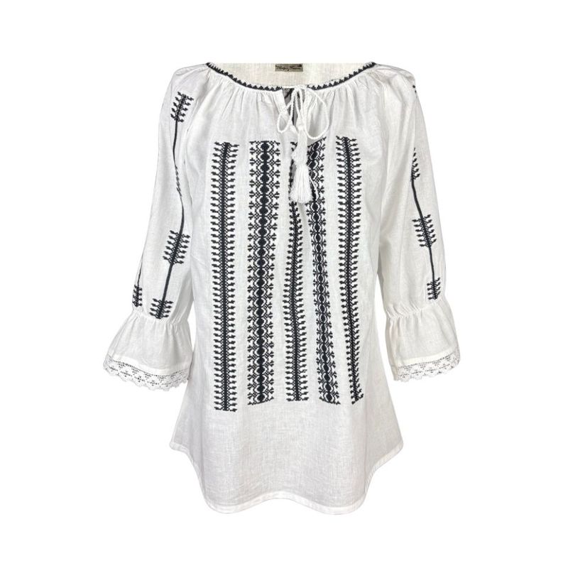 Fashion, accesorii si bijuterii - Femei - Imbracaminte femei - Camasi si bluze femei - Bluza dama A26 alb marimea S - Infinity.ro