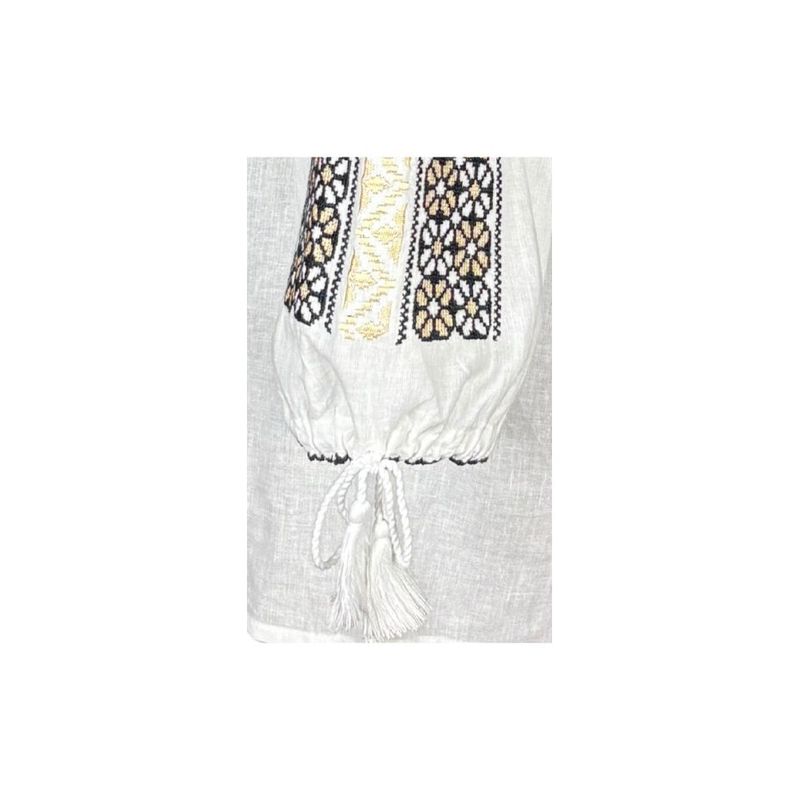 Fashion, accesorii si bijuterii - Femei - Imbracaminte femei - Camasi si bluze femei - Bluza dama A26 alb/bej , marimea XL - Infinity.ro