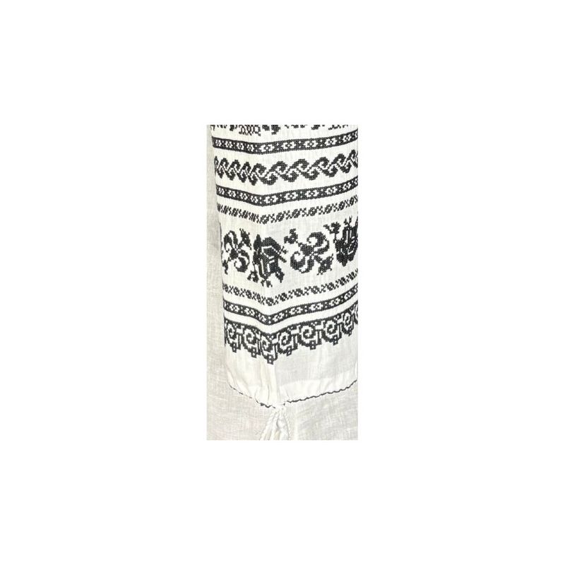 Fashion, accesorii si bijuterii - Femei - Imbracaminte femei - Camasi si bluze femei - Bluza dama RS25 alb/negru mahon , marimea 2XL - Infinity.ro