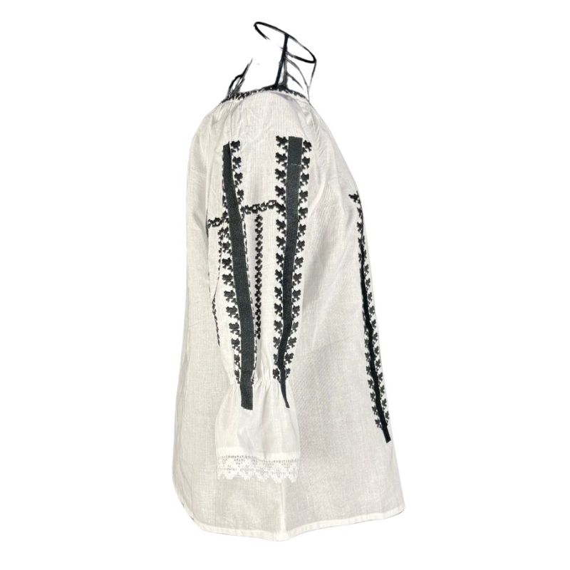 Fashion, accesorii si bijuterii - Femei - Imbracaminte femei - Camasi si bluze femei - Bluza dama tip ie 257 alb/negru darth vader marimea S - Infinity.ro