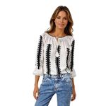 Fashion, accesorii si bijuterii - Femei - Imbracaminte femei - Camasi si bluze femei - Bluza dama tip ie 257 alb/negru darth vader , marimea XL - Infinity.ro