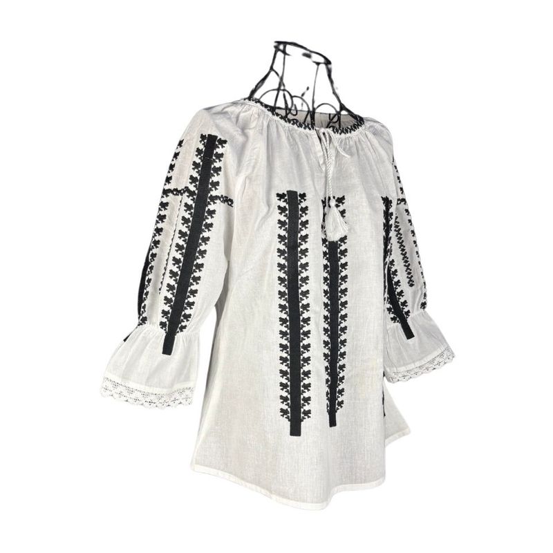 Fashion, accesorii si bijuterii - Femei - Imbracaminte femei - Camasi si bluze femei - Bluza dama tip ie 257 alb/negru darth vader , marimea XL - Infinity.ro
