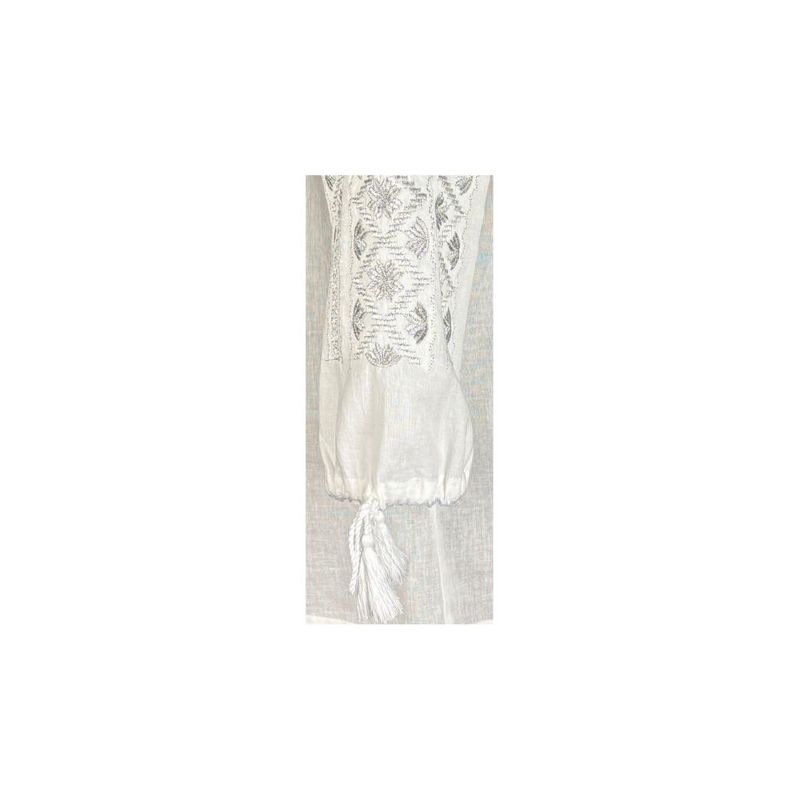 Fashion, accesorii si bijuterii - Femei - Imbracaminte femei - Camasi si bluze femei - Bluza dama tip ie R256  alb/argintiu , marimea M - Infinity.ro