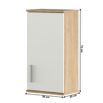 Casa si Gradina - Mobilier - Dulapuri si sifoniere - Dulapuri - Dulap suspendat, stejar sonoma/ alb mat LESSY NEW 04 - Infinity.ro