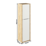 Casa si Gradina - Mobilier - Dulapuri si sifoniere - Dulapuri - Dulap cu polite, stejar artizan/alb, RIOMA TYP 08 - Infinity.ro