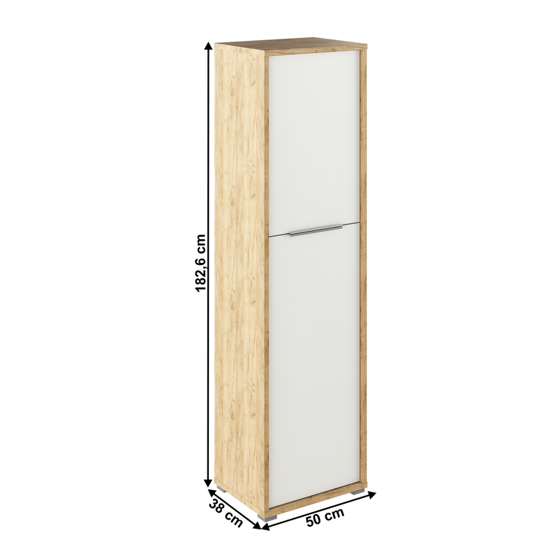 Casa si Gradina - Mobilier - Dulapuri si sifoniere - Dulapuri - Dulap cu polite, stejar artizan/alb, RIOMA TYP 08 - Infinity.ro