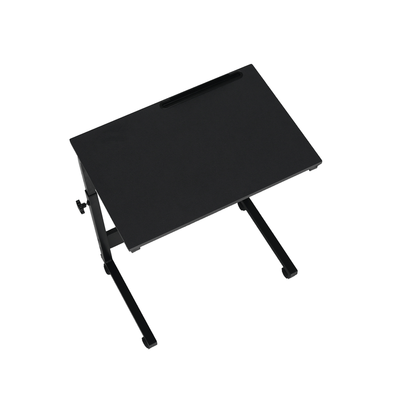 Casa si Gradina - Mobilier - Mese si birouri - Birouri - Reglabil birou PC cu roti, negru, WESTA - Infinity.ro