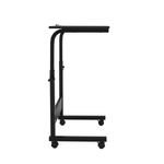 Casa si Gradina - Mobilier - Mese si birouri - Birouri - Reglabil birou PC cu roti, negru, WESTA - Infinity.ro