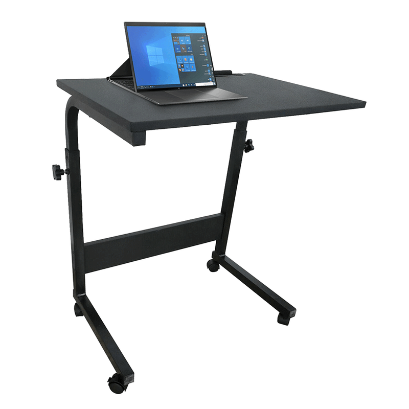 Casa si Gradina - Mobilier - Mese si birouri - Birouri - Reglabil birou PC cu roti, negru, WESTA - Infinity.ro