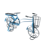 Casa si Gradina - Gradinarit si plante - Plante si ghivece - Ghivece si suporturi - Ghiveci RETRO in forma de bicicleta, negru / albastru, ALBO - Infinity.ro