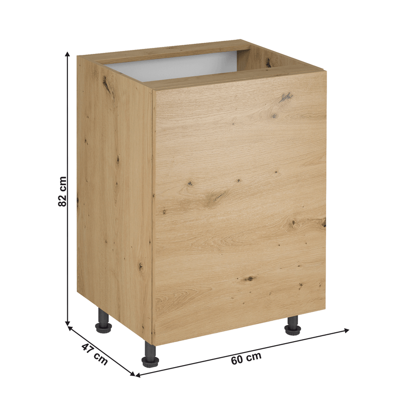 Casa si Gradina - Mobilier - Dulapuri si sifoniere - Dulapuri - Dulap de jos, stejar artizanal, universal, LANGEN D60 - Infinity.ro