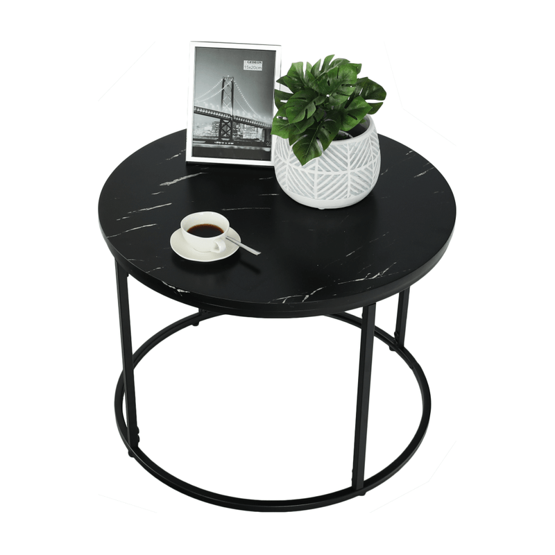 Casa si Gradina - Mobilier - Mese si birouri - Masute de cafea - Masuta de cafea, marmura neagra / metal negru, GAGIN - Infinity.ro