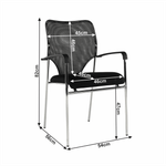 Casa si Gradina - Mobilier - Scaune si fotolii - Scaune - Scaun conferinta, negru, UMUT - Infinity.ro