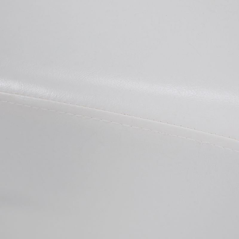 Casa si Gradina - Mobilier - Scaune si fotolii - Tabureti - Taburet, piele textila alba, NIKI NEW - Infinity.ro