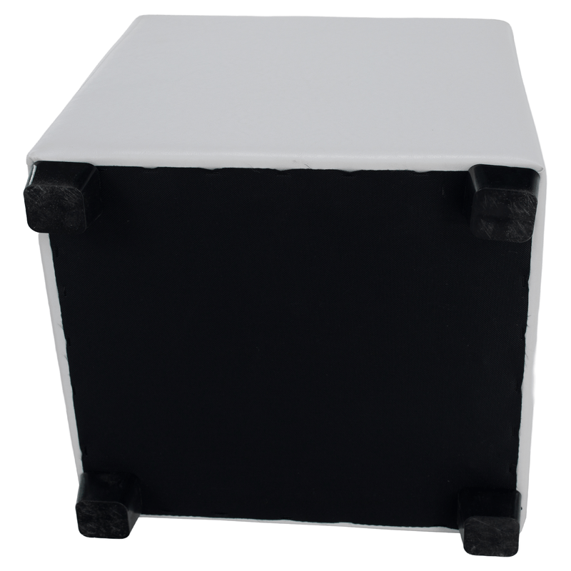 Casa si Gradina - Mobilier - Scaune si fotolii - Tabureti - Taburet, piele textila alba, NIKI NEW - Infinity.ro