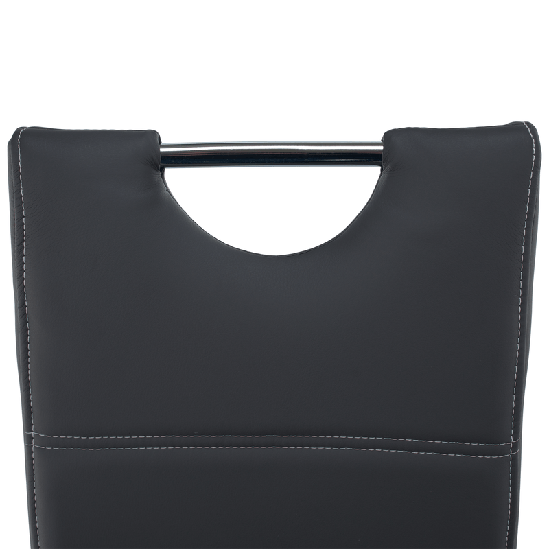 Casa si Gradina - Mobilier - Scaune si fotolii - Scaune - Scaun dining, gri inchis / cusatura deschisa, ABIRA NEW - Infinity.ro