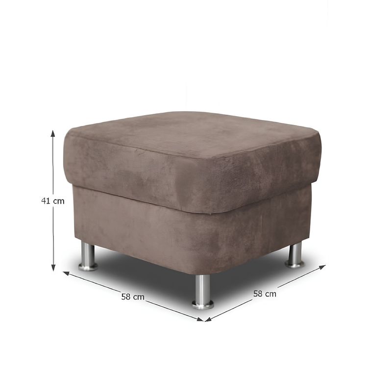 Casa si Gradina - Mobilier - Scaune si fotolii - Tabureti - Taburet, material textil maro, SANTIAGO - Infinity.ro