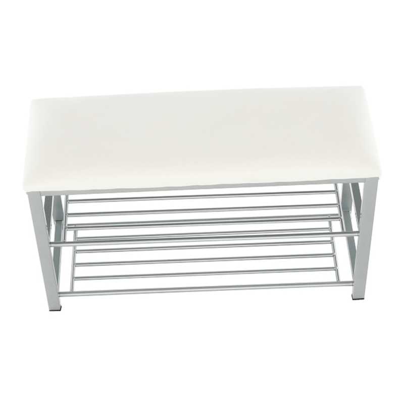 Casa si Gradina - Mobilier - Organizare si depozitare - Bancute - Banca cu rafturi pantofi, bej/gri, LANGELLA - Infinity.ro