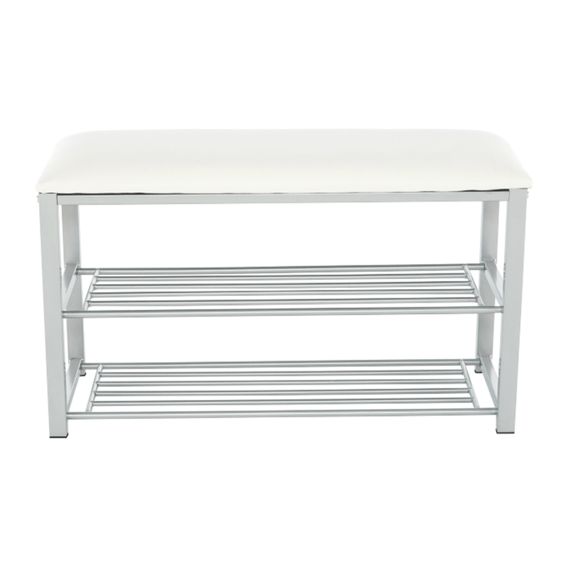 Casa si Gradina - Mobilier - Organizare si depozitare - Bancute - Banca cu rafturi pantofi, bej/gri, LANGELLA - Infinity.ro