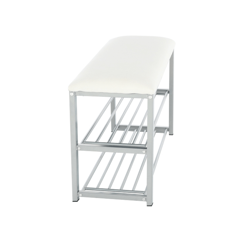 Casa si Gradina - Mobilier - Organizare si depozitare - Bancute - Banca cu rafturi pantofi, bej/gri, LANGELLA - Infinity.ro