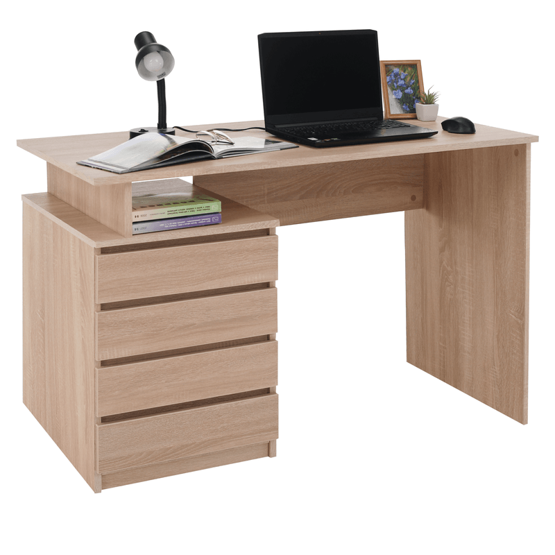 Casa si Gradina - Mobilier - Mese si birouri - Birouri - Masa PC, stejar sonoma, HANY NEW - Infinity.ro