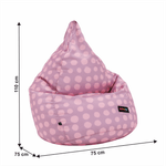 Casa si Gradina - Mobilier - Scaune si fotolii - Fotolii - Fotoliu tip sac, violet/roz/cu model, TELDIN - Infinity.ro