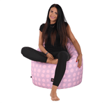 Casa si Gradina - Mobilier - Scaune si fotolii - Fotolii - Fotoliu tip sac, violet/roz/cu model, TELDIN - Infinity.ro