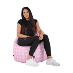 Casa si Gradina - Mobilier - Scaune si fotolii - Fotolii - Fotoliu tip sac, violet/roz/cu model, TELDIN - Infinity.ro