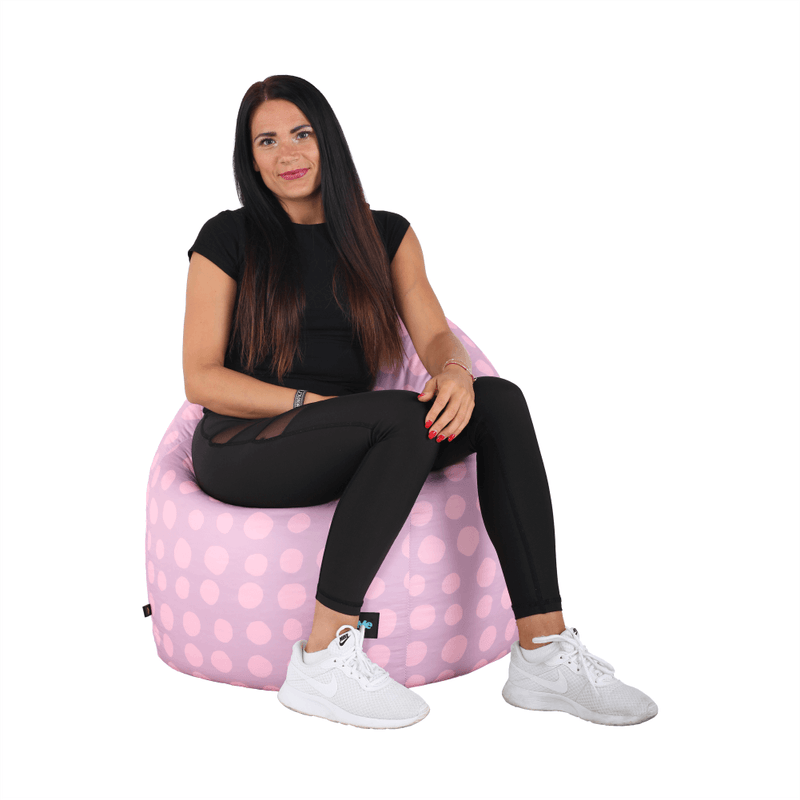 Casa si Gradina - Mobilier - Scaune si fotolii - Fotolii - Fotoliu tip sac, violet/roz/cu model, TELDIN - Infinity.ro