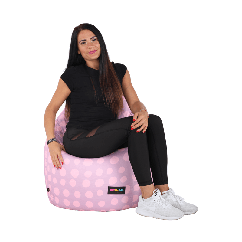 Casa si Gradina - Mobilier - Scaune si fotolii - Fotolii - Fotoliu tip sac, violet/roz/cu model, TELDIN - Infinity.ro