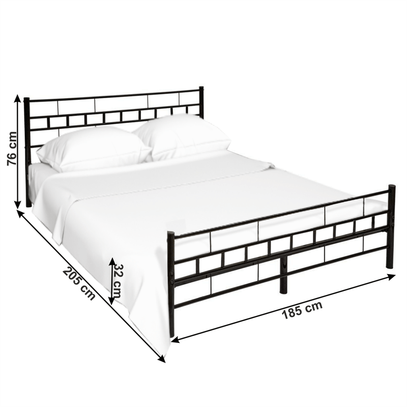 Casa si Gradina - Mobilier - Paturi si accesorii - Paturi - Pat, negru, 180x200 , TAJGI - Infinity.ro