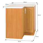 Casa si Gradina - Mobilier - Comode si corpuri - Corpuri bucatarie - Cabinet de bucatarie, inferior, dreapta, anin, LORA MDF NEW KLASIK S90/90 - Infinity.ro