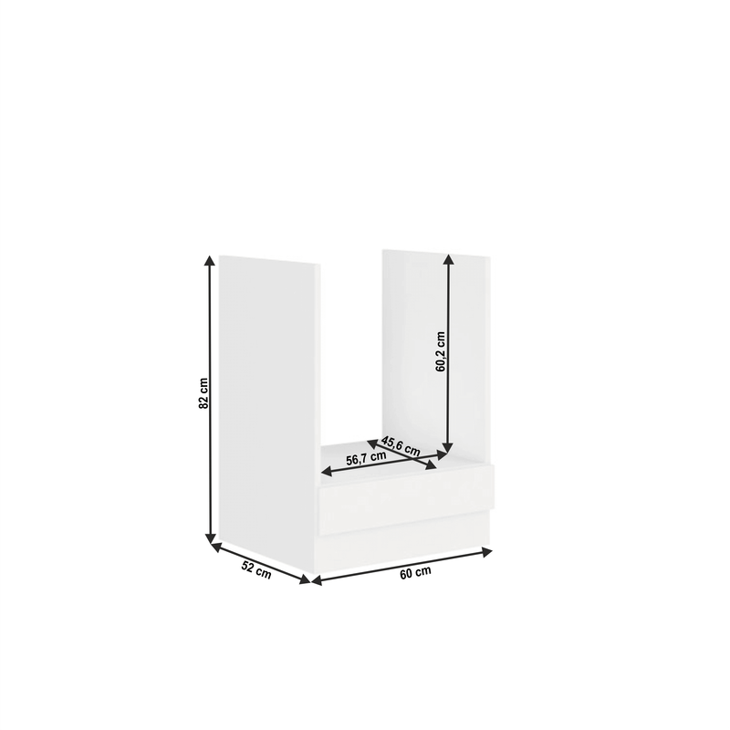 Casa si Gradina - Mobilier - Dulapuri si sifoniere - Dulapuri - Dulap pentru aragaz, alb, SPLIT 60 DG BB - Infinity.ro