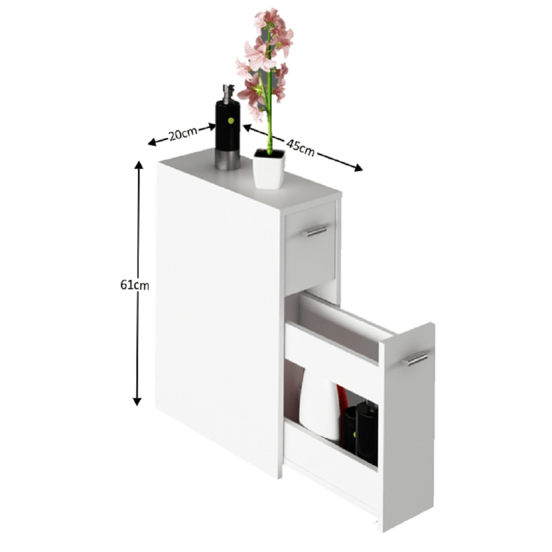 Casa si Gradina - Mobilier - Mobilier baie - Corpuri baie - Dulap de baie, alb, NATALI TYP 8 - Infinity.ro