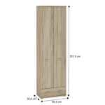 Casa si Gradina - Mobilier - Dulapuri si sifoniere - Dulapuri - Dulap, stejar sonoma, MARIO NEW TYP A - Infinity.ro