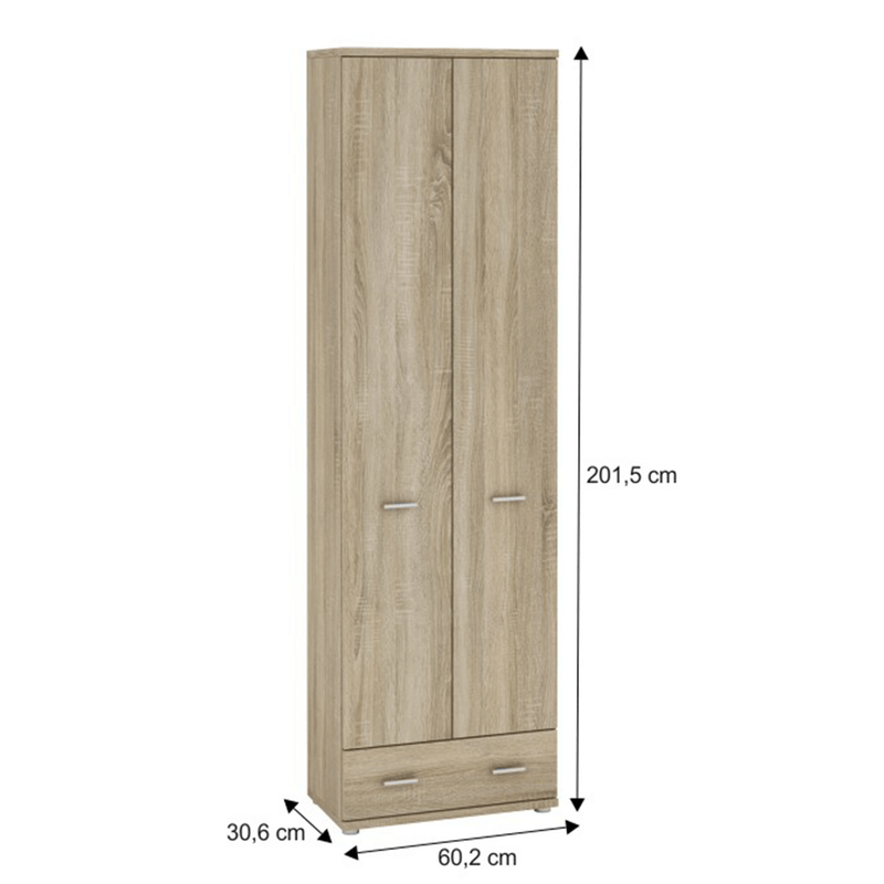 Casa si Gradina - Mobilier - Dulapuri si sifoniere - Dulapuri - Dulap, stejar sonoma, MARIO NEW TYP A - Infinity.ro