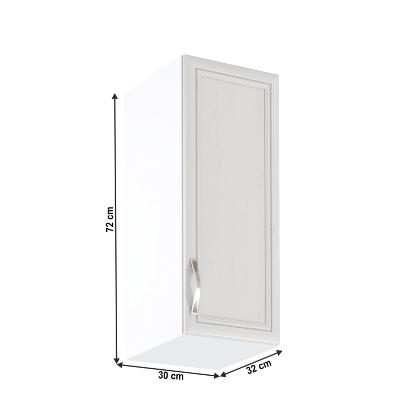 Casa si Gradina - Mobilier - Dulapuri si sifoniere - Dulapuri - Dulap superior G30, model dreapta, alb/pin Andersen, SICILIA - Infinity.ro