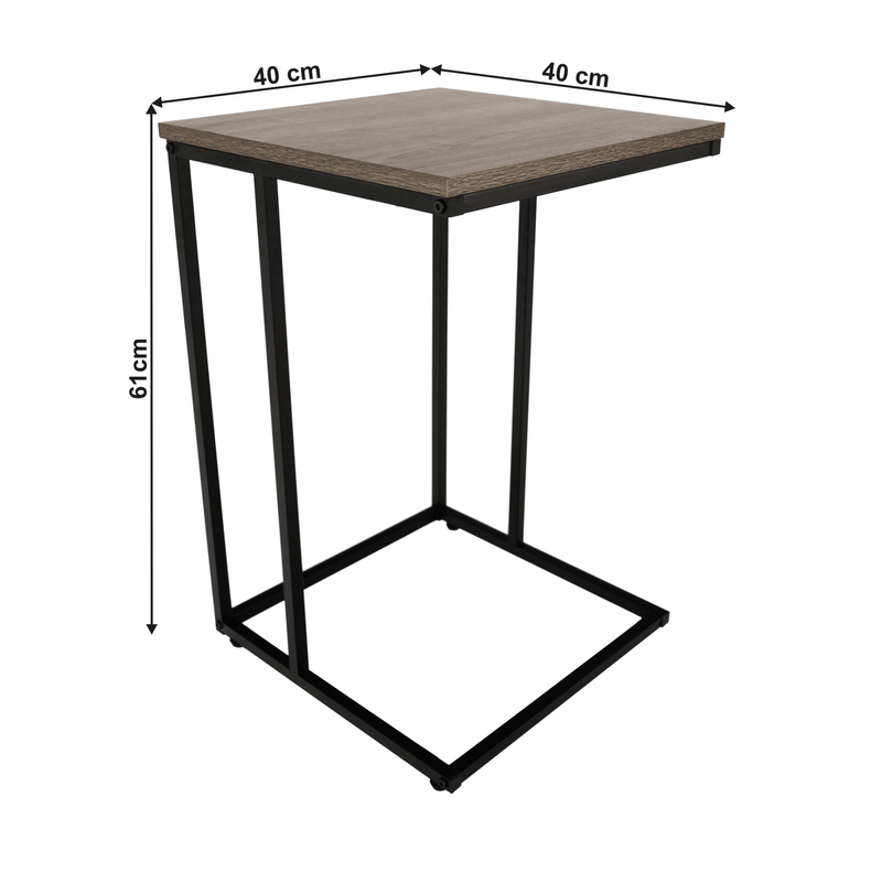Casa si Gradina - Mobilier - Mese si birouri - Masute de cafea - Masuta portabila, stejar/negru, KALA - Infinity.ro