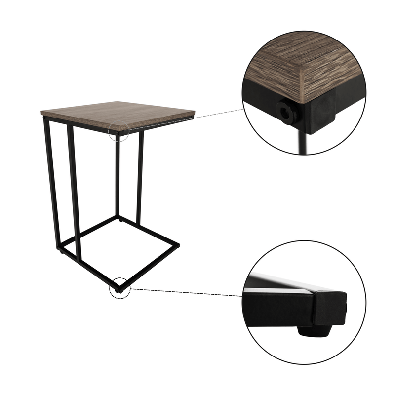 Casa si Gradina - Mobilier - Mese si birouri - Masute de cafea - Masuta portabila, stejar/negru, KALA - Infinity.ro