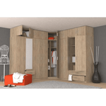 Casa si Gradina - Mobilier - Dulapuri si sifoniere - Dulapuri - DULAP, pal melaminat, stejar sonoma, INVITA Tip 5 - Infinity.ro