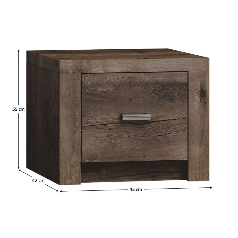 Casa si Gradina - Mobilier - Comode si corpuri - Noptiere - Noptiera, frasin inchis, INFINITY I-24 - Infinity.ro