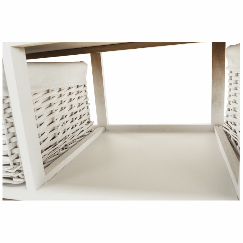 Casa si Gradina - Mobilier - Comode si corpuri - Comode - Comoda, lemn/rachita/material textil, alb, RAFAELLO 9 - Infinity.ro