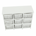 Casa si Gradina - Mobilier - Comode si corpuri - Comode - Comoda, lemn/rachita/material textil, alb, RAFAELLO 9 - Infinity.ro